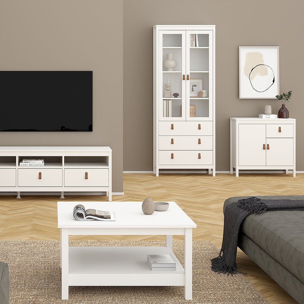 Thumbnail: Bradley Sideboard 2 doors + 1 drawer in White
