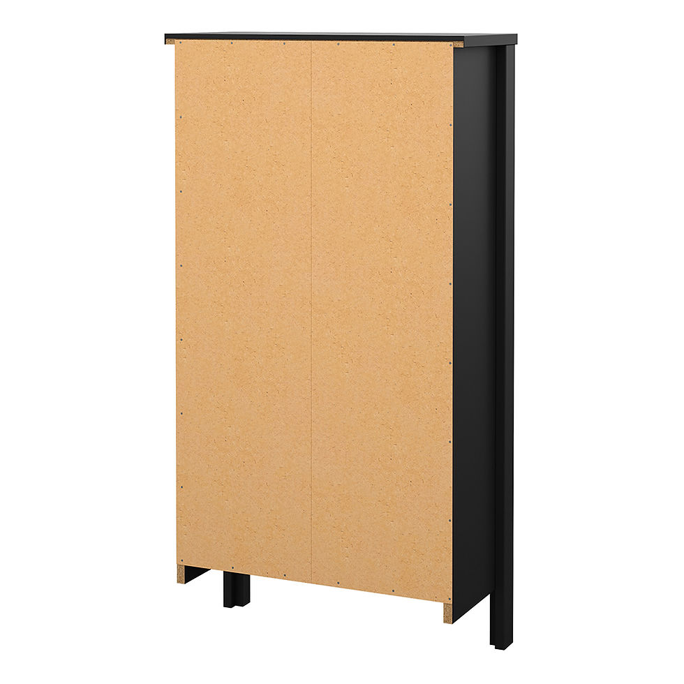 Thumbnail: Madrid Shoe Cabinet 2 flap doors Matt Black