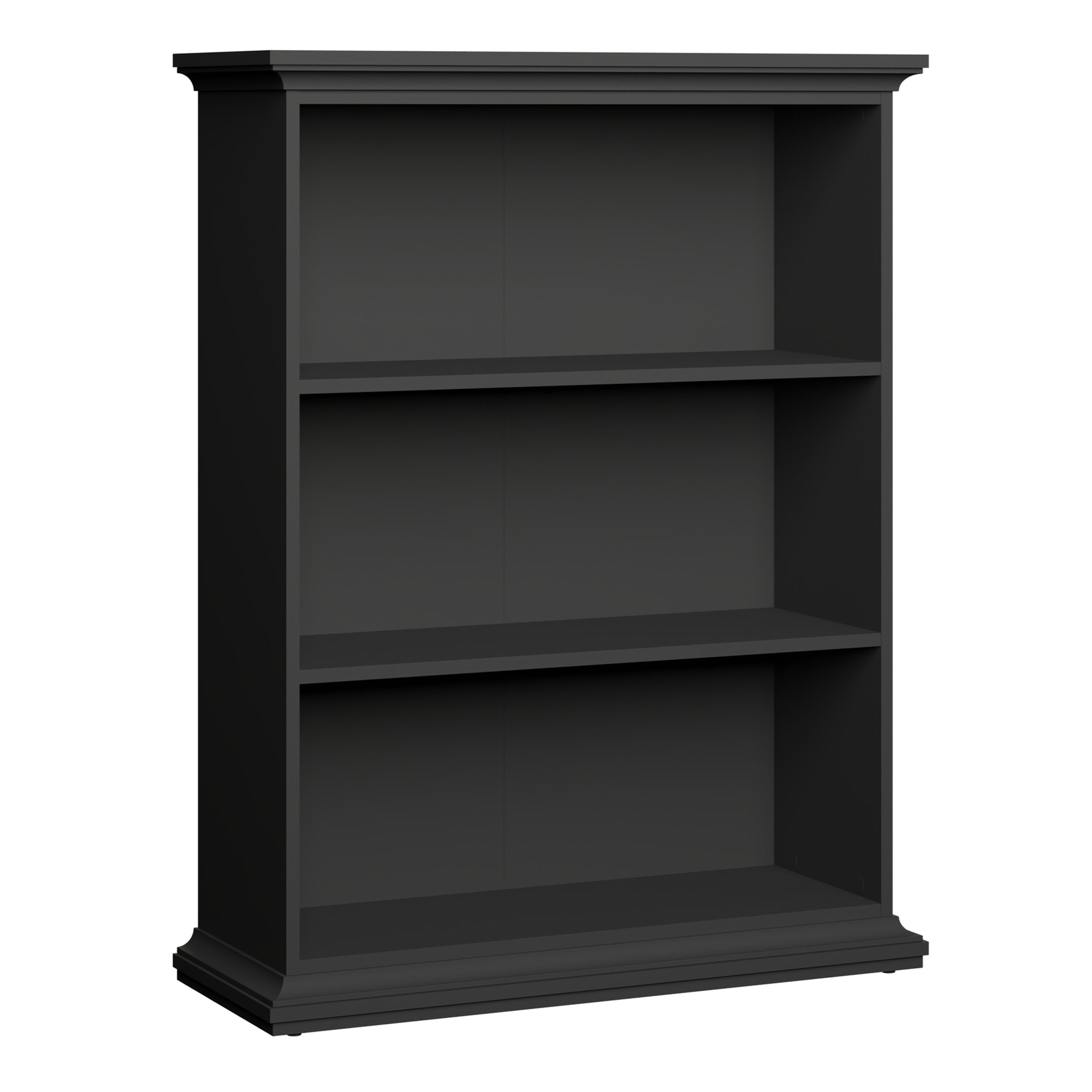 Penelope Low Bookcase in Matt Grey