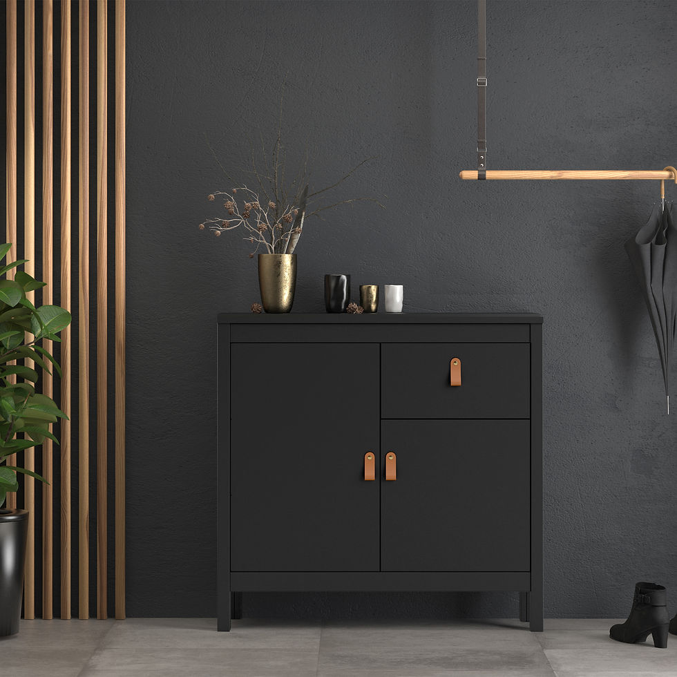 Thumbnail: Bradley Sideboard 2 doors + 1 drawer in Matt Black