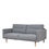 Thumbnail: Vienna 2.5 Seater Sofa - Grey, Oak Legs