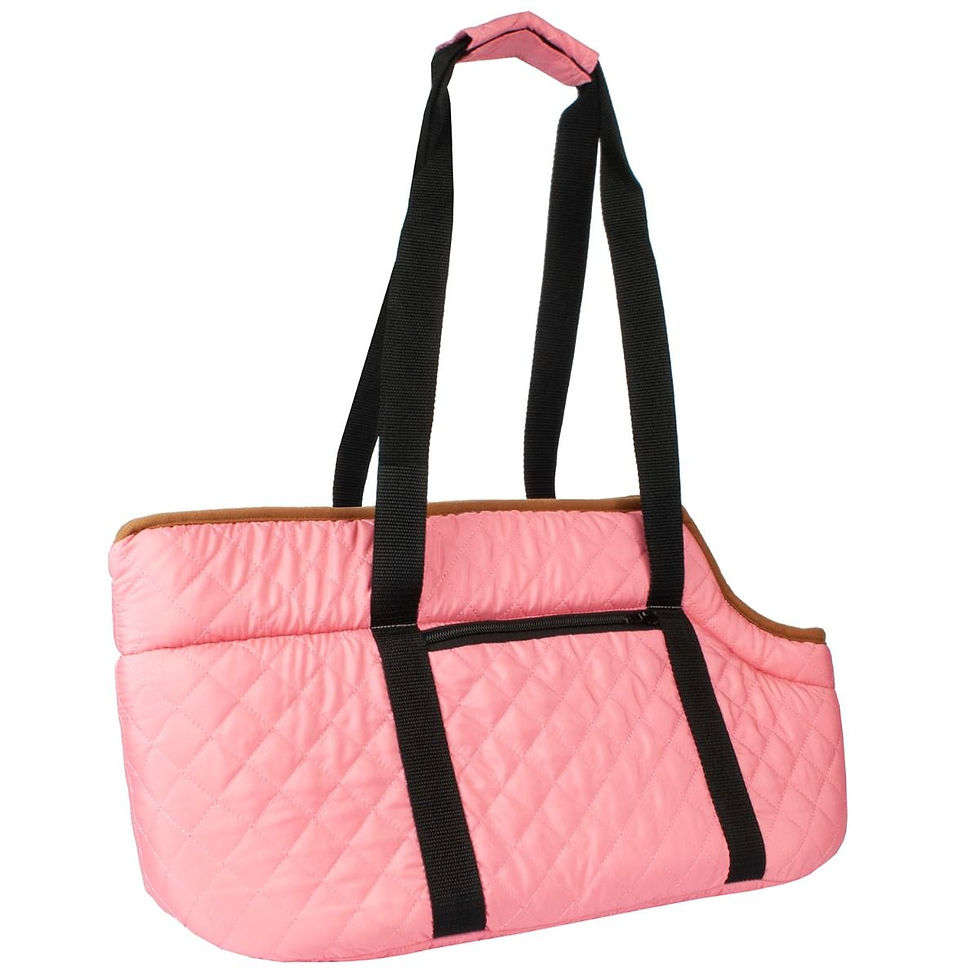 Thumbnail: Pink Quilted Pet Carrier