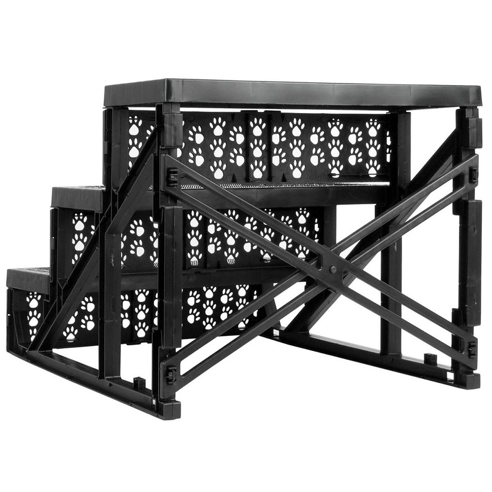 Thumbnail: Fleece Covered Pet Stairs