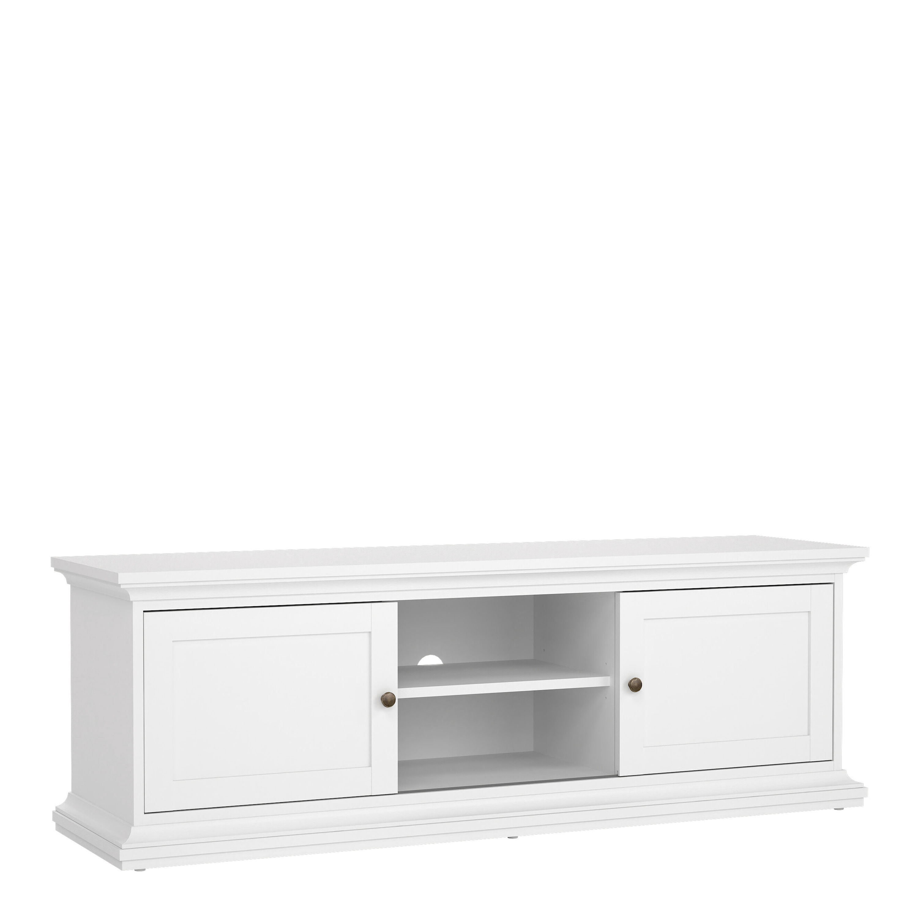 Penelope TV-unit 2 frame Doors in White