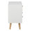 Thumbnail: Thais White Shabby Chic Multi Coloured Bedside with 4 Drawers