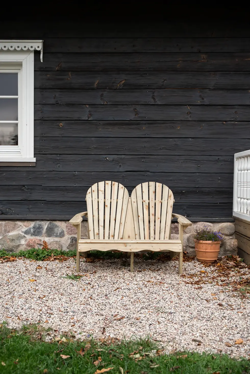 Thumbnail: Double Adirondack relax garden bench