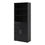 Thumbnail: Prima Bookcase 4 Shelves with 2 Doors in Black woodgrain
