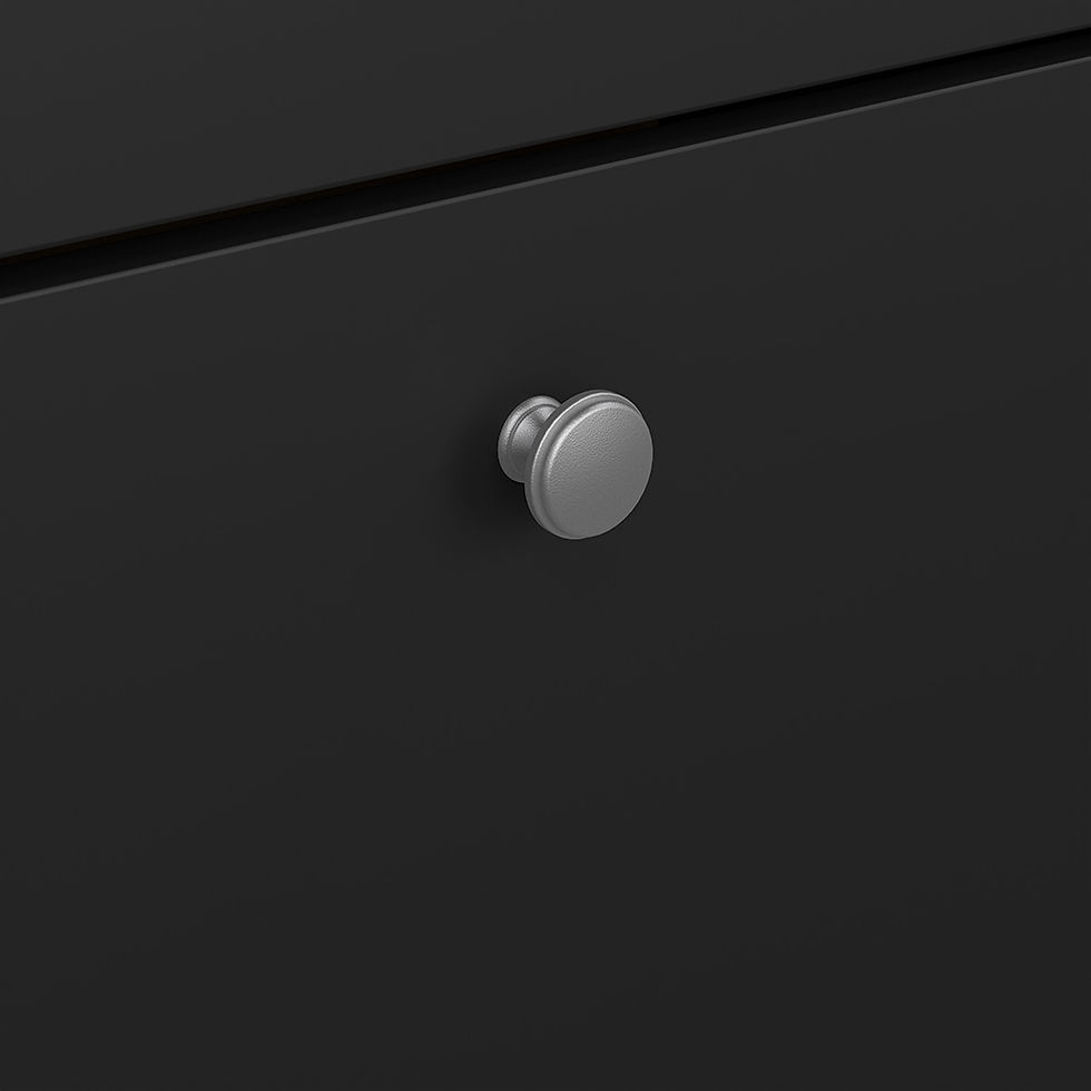 Thumbnail: Madrid Shoe Cabinet 2 flap doors Matt Black