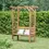 Thumbnail: Garden Arbour Pergola With Two Seat Bench