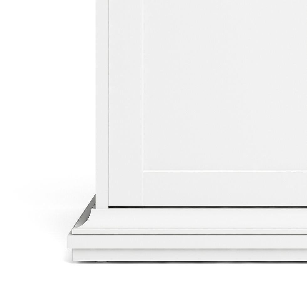 Thumbnail: Penelope Wardrobe with 4 Doors and 2 Drawers in White