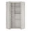 Thumbnail: Alice Corner Fitted Wardrobe in White Craft Oak