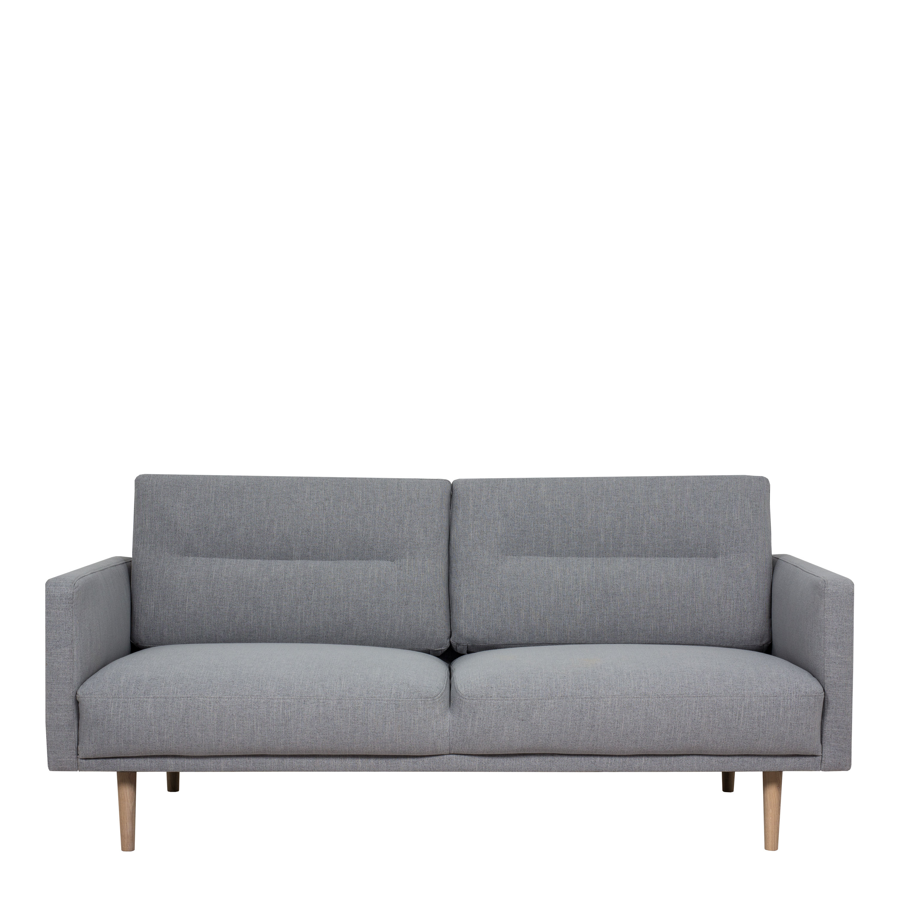 Vienna 2.5 Seater Sofa - Grey, Oak Legs