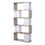Thumbnail: Maze Open Bookcase 4 Shelves in Jackson Hickory Oak and White