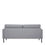 Thumbnail: Vienna 2.5 Seater Sofa - Grey, Black Legs