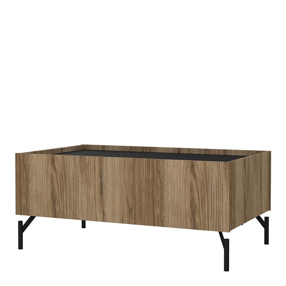 Thumbnail: Kendall Coffee table with 2 Drawers Oak and Black
