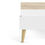 Thumbnail: Olivia Euro Single Bed (90 x 200) in White and Oak