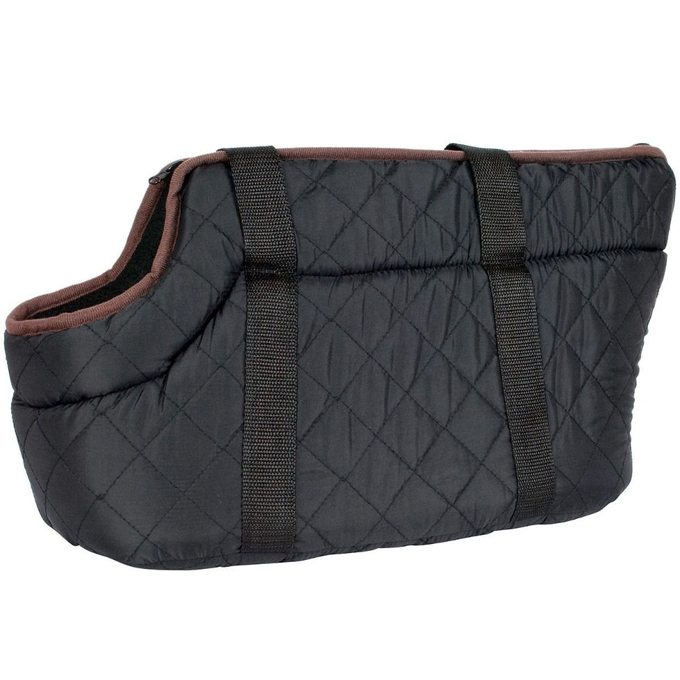 Thumbnail: Black Quilted Pet Carrier