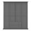 Thumbnail: Penelope Wardrobe with 4 Doors and 2 Drawers in Matt Grey
