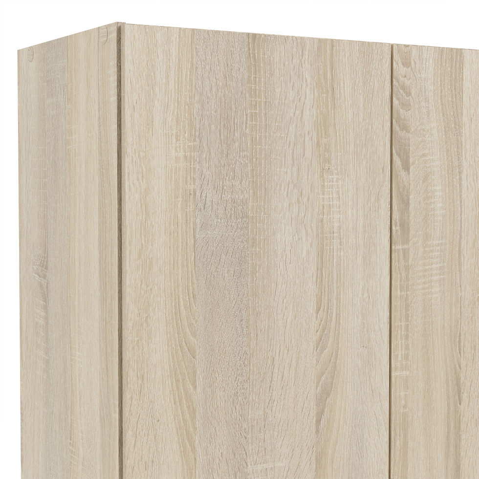 Thumbnail: Classic Wardrobe with 2 Doors + 1 Drawer in Oak 1750