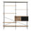 Thumbnail: Angus Bookcase with 1 Sliding Door & 5 Shelves in White Oak & Black