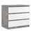 Thumbnail: Mia Chest of 3 Drawers in Concrete and White High Gloss