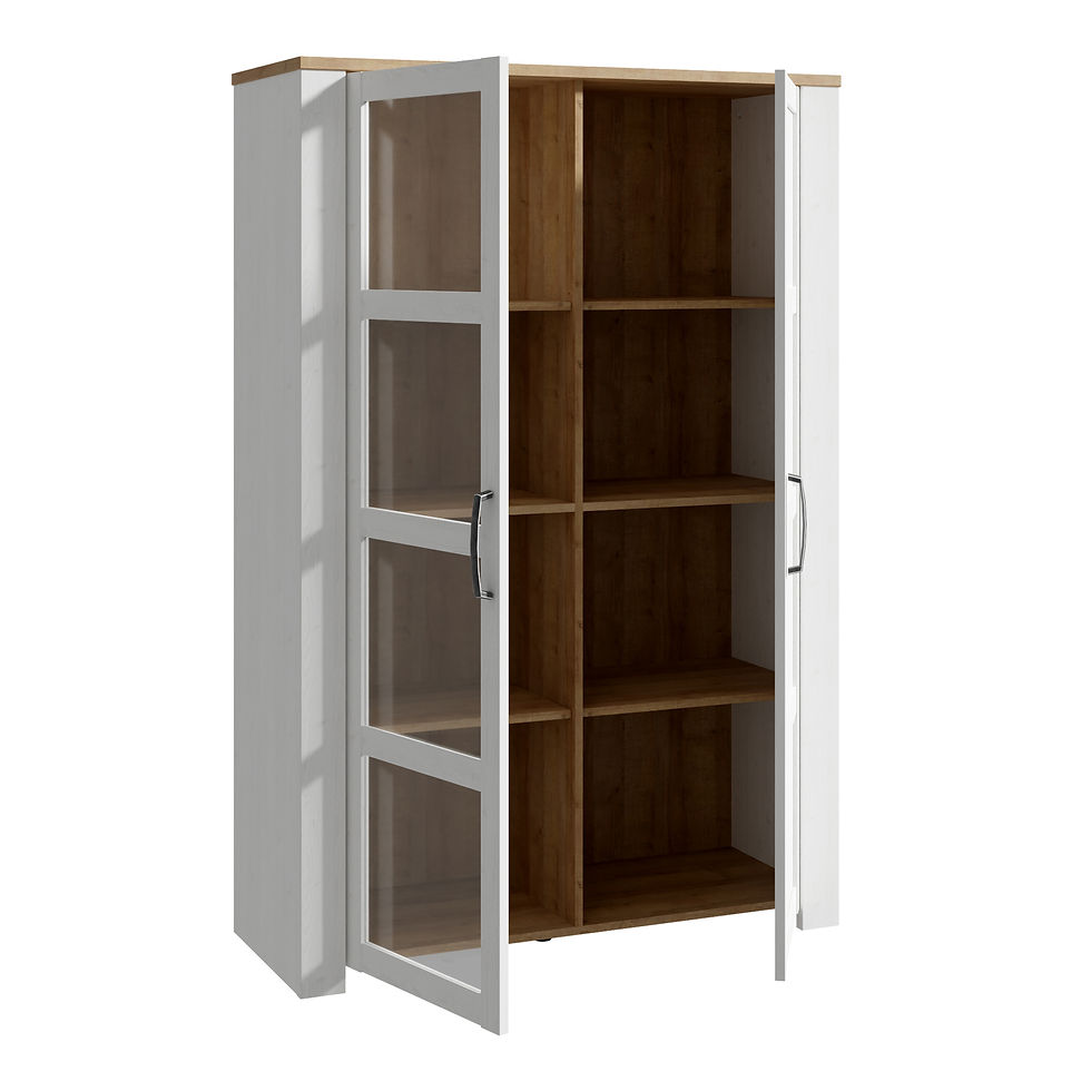 Thumbnail: Winchester Display Cabinet in Riviera Oak/White