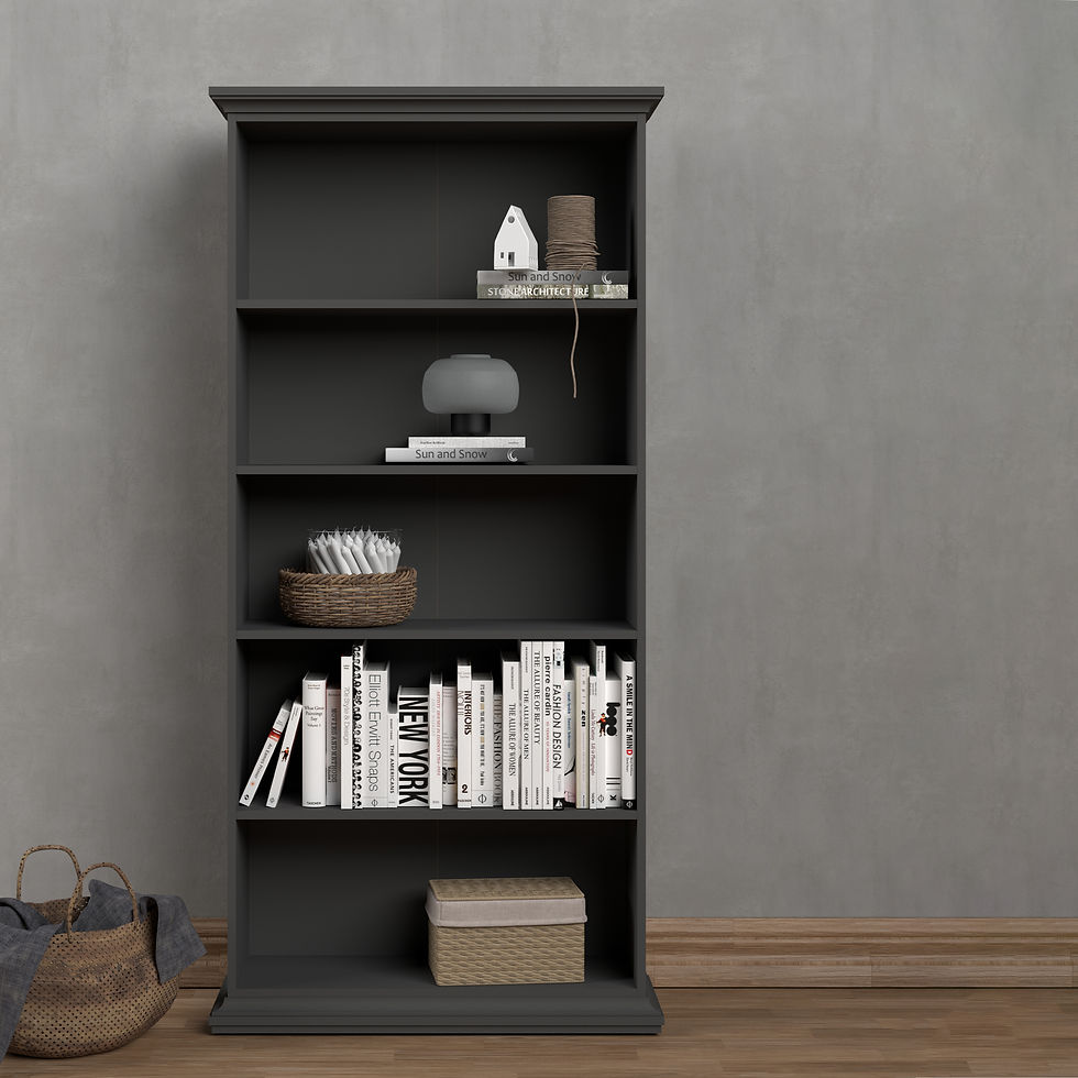 Thumbnail: Penelope Tall Bookcase in Matt Grey