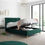 Thumbnail: Kingham Green Velvet Ottoman Bed