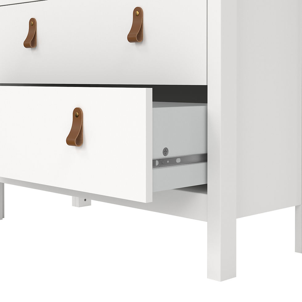 Thumbnail: Bradley China cabinet 2 doors w/glass + 3 drawers in White