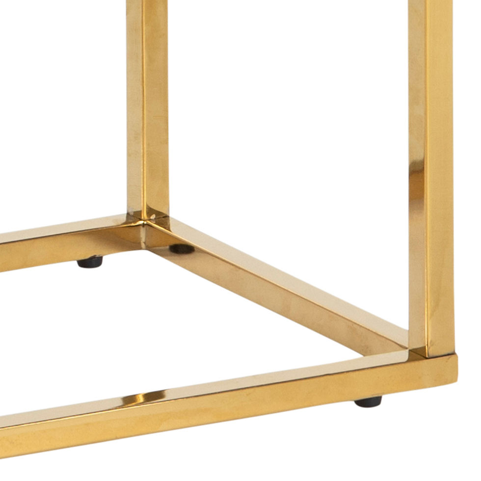 Thumbnail: Alisma Console Table With Marble Effect Top & Gold Legs
