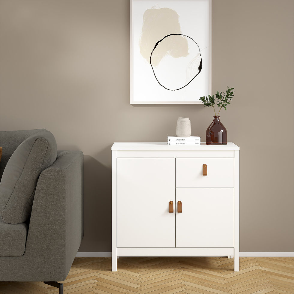 Thumbnail: Bradley Sideboard 2 doors + 1 drawer in White