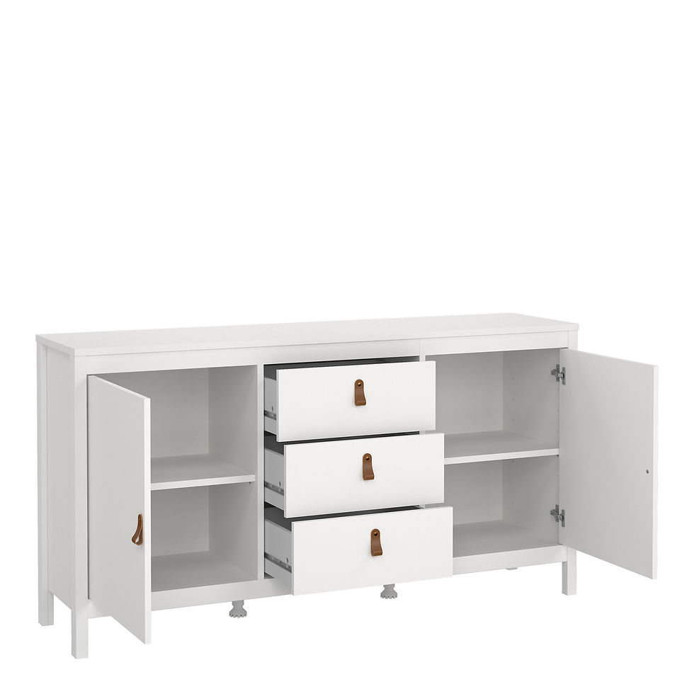 Thumbnail: Bradley Sideboard 2 doors + 3 drawers in White
