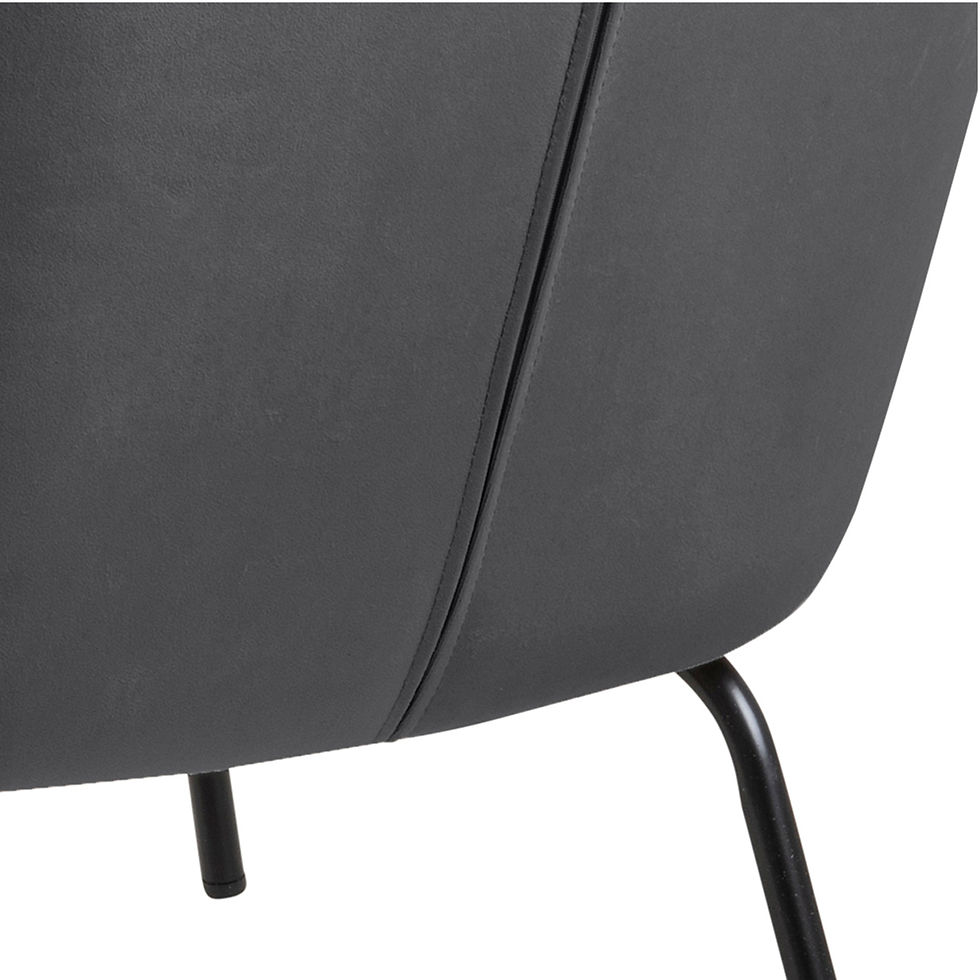 Thumbnail: Melissa Lounge Chair in Dark Grey
