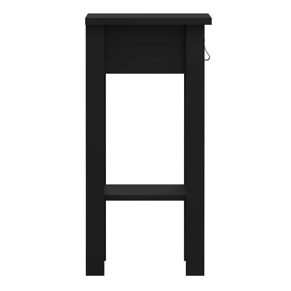 Thumbnail: Bradley Bedside Table with 1 Drawer in Matt Black