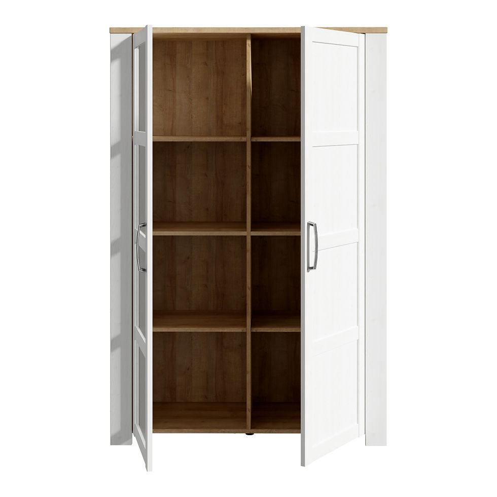 Thumbnail: Winchester Display Cabinet in Riviera Oak/White
