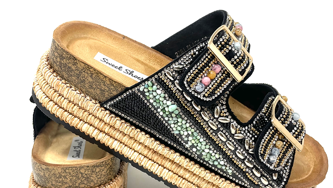 Ciabattine fashion con zeppa 