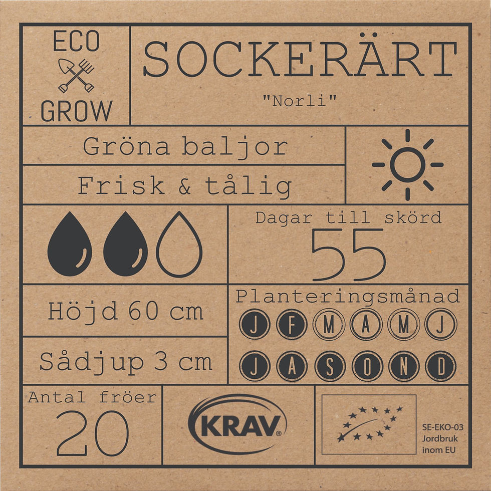 Miniatyrbild: Sockerärt Norli fröer