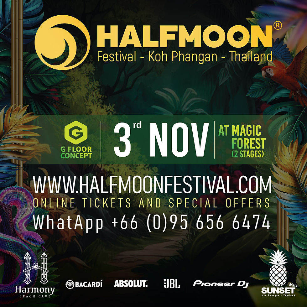 3rd NOV:Harmony beach (3pm till midnight)