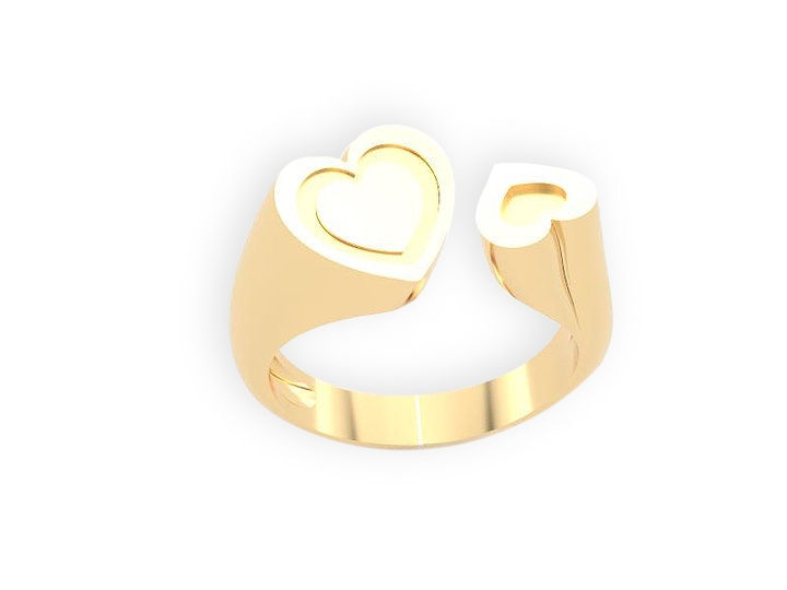Double Dutch Hearts Ring