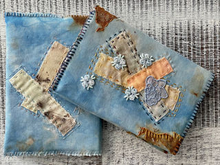 Buchhüllen in Slow Stitching