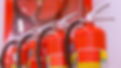 Red tank of fire extinguisher Overview o