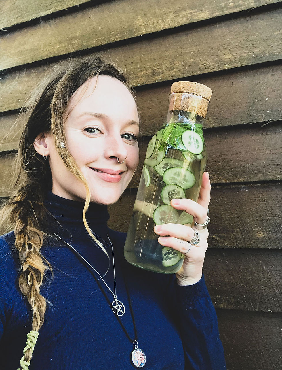 drink cucumber water for better hydration