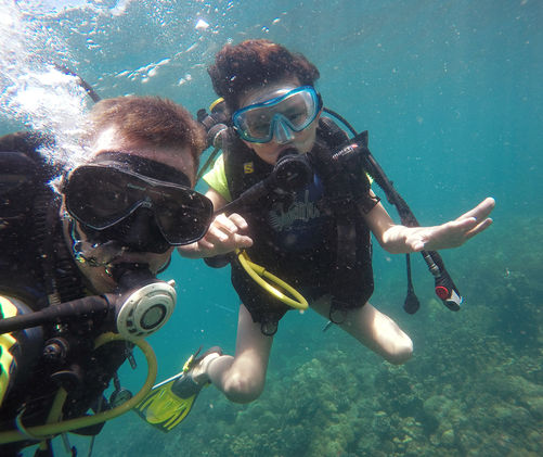 try diving with kids phu quoc