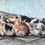 Thumbnail: 3 Little Piggies - Limited Edition Mounted artist print by Heather Hindle