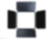 Aluminium barn doors for element tile
