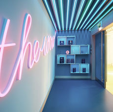 LED neon wall graphic