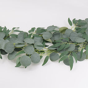 Silver Dollar Eucalyptus with Willow Garland