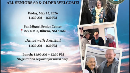PSA 5/13/2026 12:00 p.m.: Senior Dance at San Miguel Senior Center – This Friday