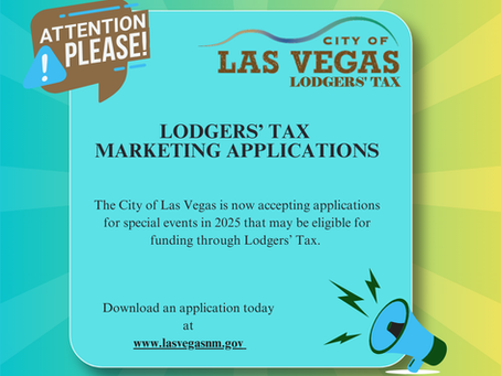 News Release 2/4/2025 - City of Las Vegas Government Accepting Lodgers' Tax Marketing Applications