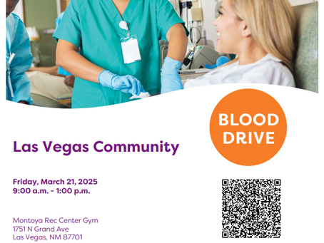 Happening Tomorrow: Blood Drive at Abe Montoya Recreation Center